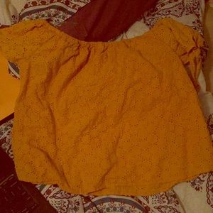 Mustard colored shirt